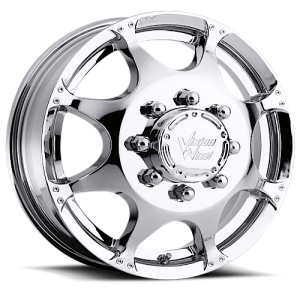Vision 715 Crazy Eightz Duallie Front 17X6.50 Chrome