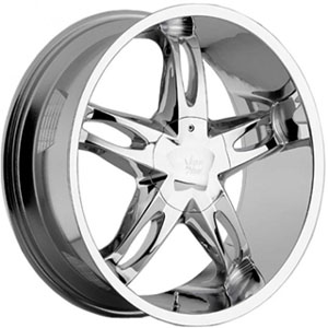 Vision 435 Hollywood 5 Chrome 22 X 9.5 Inch Wheels