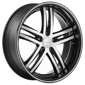 Vossen VVS 085 Black Machined w Black Lip 20 X 10.5 Inch Wheel