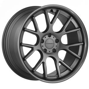 Vossen VVSCV2 Matte Graphite with Gloss Graphite Lip 22 X 9 Inch Wheel