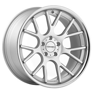 Vossen VVSCV2 Matte Silver Machined Face Stainless Lip 22 X 10.5 Inch Wheel