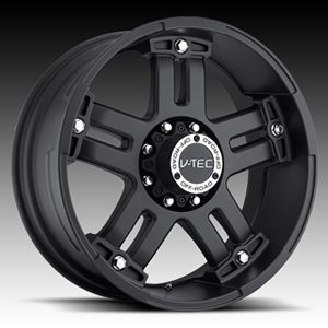 V-Tec Warlord 394 Matte Black 18 X 9 Inch Wheels