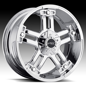 V-Tec Warlord 394 Chrome with Optional Cap 20 X 9 Inch Wheels