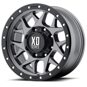 XD Series XD127 Bully 16X8 Matte Gray with Black Rimg