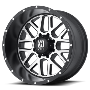 XD Series XD820 Grenade 17X9 Satin Black with Machined Face