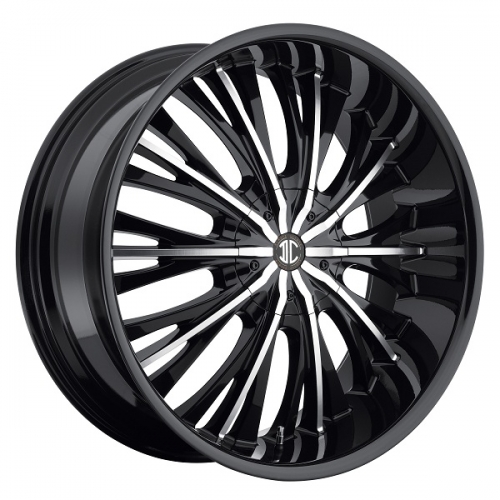 Heavy Hitters H3 24 X 10 Inch Rims (GLOSSY BLACK WITH MACHINED FACE ...