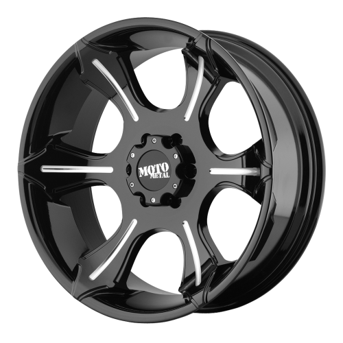 Moto Metal MO965 22 X 10 Inch Rims (Glos Black With Milled