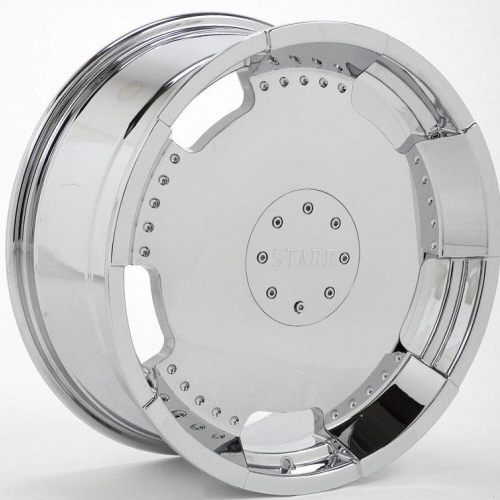 Starr 717 Full Plate 22 X 8.5 Inch Rims (Chrome) Starr 717 Full Plate
