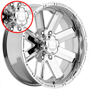 Incubus 518 Recoil Chrome Caps (1 piece e68)