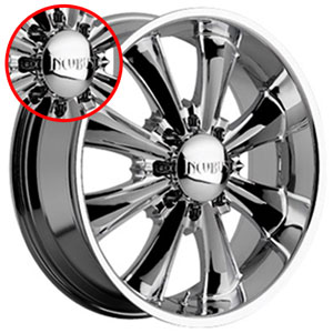 Incubus 703 Game Over Chrome Cap (8 Lug) (e68)
