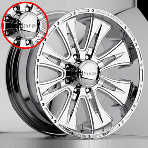 Incubus 714 Brawn Chrome Caps (8 Lug) (e68)
