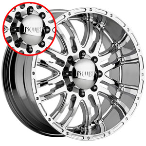 Incubus 768 Supernatural Chrome Caps (8 Lug) (e68)