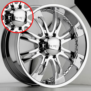 Incubus 775 Nemesis Chrome Caps (8 Lug) (e68)