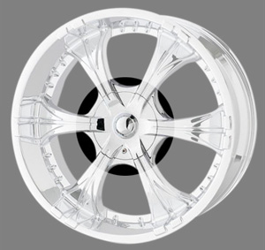 Milanni 183 Six Shooter Chrome Caps