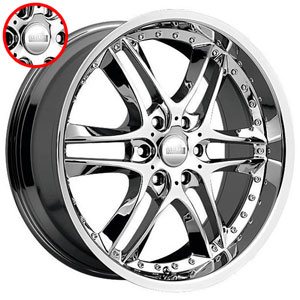 Akuza 381 Blade Chrome Caps