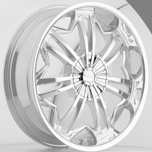 Akuza 719 Slither Chrome Caps