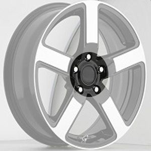 Akuza 736 EMR Black w Machined Caps