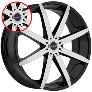 Akuza 843 Zenith Gloss Black Machined Cap