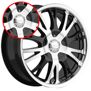 Akuza 455 Drift Gloss Black Caps (FWD)