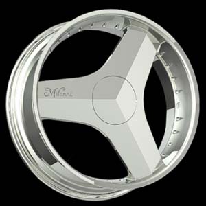 Milanni 448 Chrome Center Caps