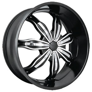 Rockstarr 615 Black Center Caps